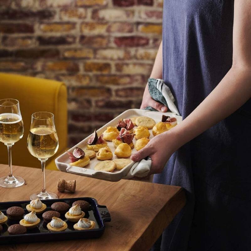 Peugeot Appolia Appetizer Platter 40.2cm - 14.5", 40.2cm x 17.8cm, Slate - 15.75 x 7.01 x 0.79 inches