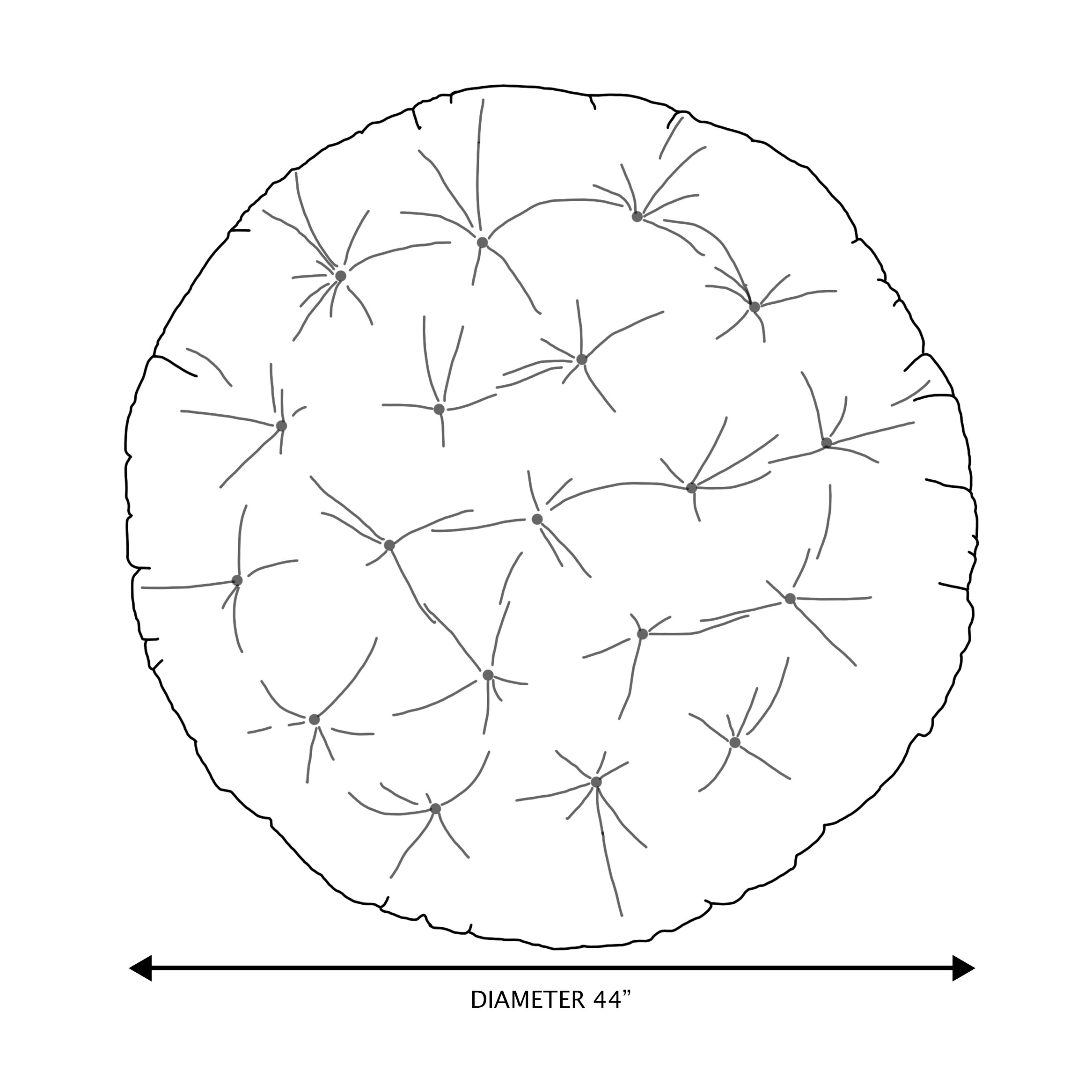 Sorra Home Round Papasan Cushion (Cushion Only) 84S2zLLkWj0xhgVcnX-5BgsTD8mU7mBs-image