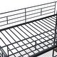 preview thumbnail 11 of 45, Metal Loft Bed with Grid Storage Guardrail and Storage Ladder