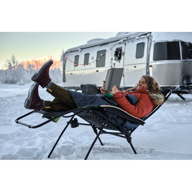 TravelChair Lounge Lizard Black Folding Recliner Chair Bed Bath