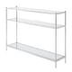 preview thumbnail 15 of 16, Convenience Concepts Royal Crest 3 Tier Glass Console Table Chrome/Glass