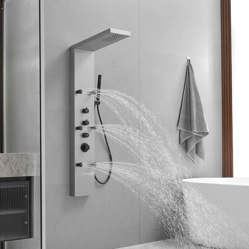 6-Jet Rainfall Shower Tower Shower Panel System