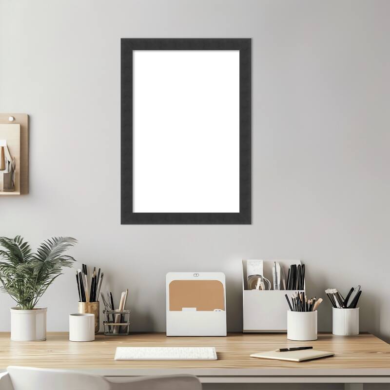 Amanti Art Mezzanotte Black Framed Dry Erase Magnetic Board