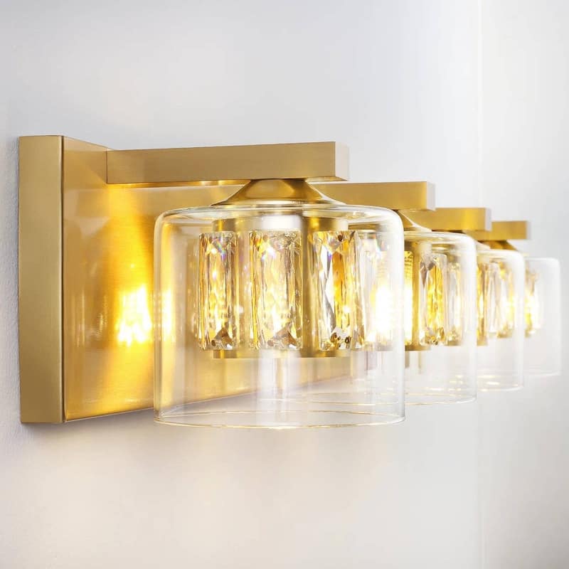 Kolt Gold Traditional 4-Light Bathroom Vanity Light