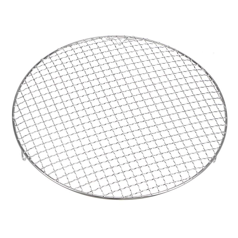 Round Cooking Rack 13-inch Stainless Steel Cross Wire Barbecue Grill with Legs