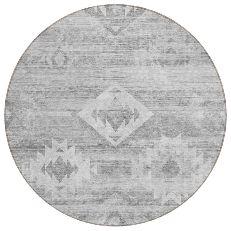 Machine Washable Indoor/ Outdoor Chantille Boho Tribal Rug