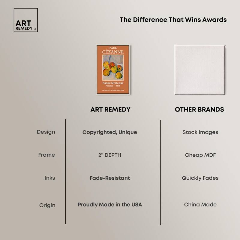 Apples of Cezanne Canvas by Art Remedy