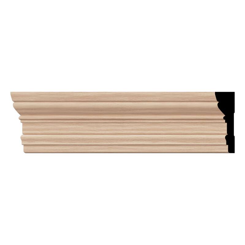 WM318 7/8-in D x 3-1/4-in W x 96-in L Americraft Solid Hardwood Stain Grade Colonial Casing Moulding - Red Oak