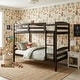preview thumbnail 9 of 10, Furniture of America Plains Twin/Twin Detachable Solid Wood Bunk Bed Espresso