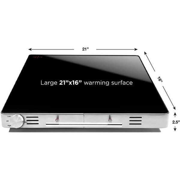  Electric Warming Tray with Adjustable Temperature