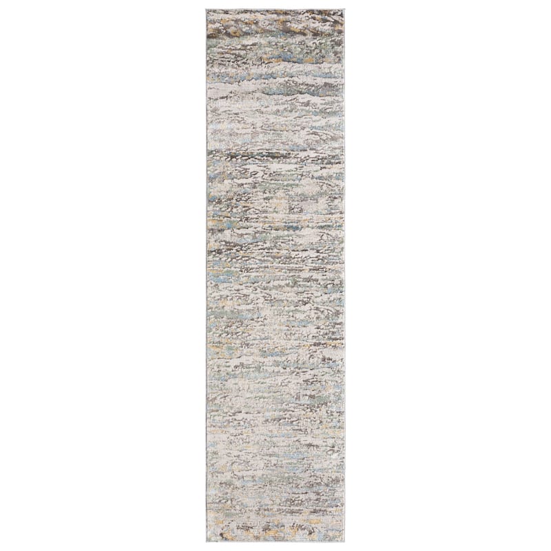 Etosha Abstract Blue/Gray Runner Rug