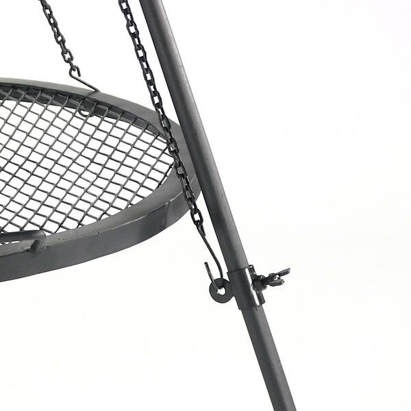 Shop Sunnydaze Firepit Tripod Stand With Solid Steel Legs 55 Inch