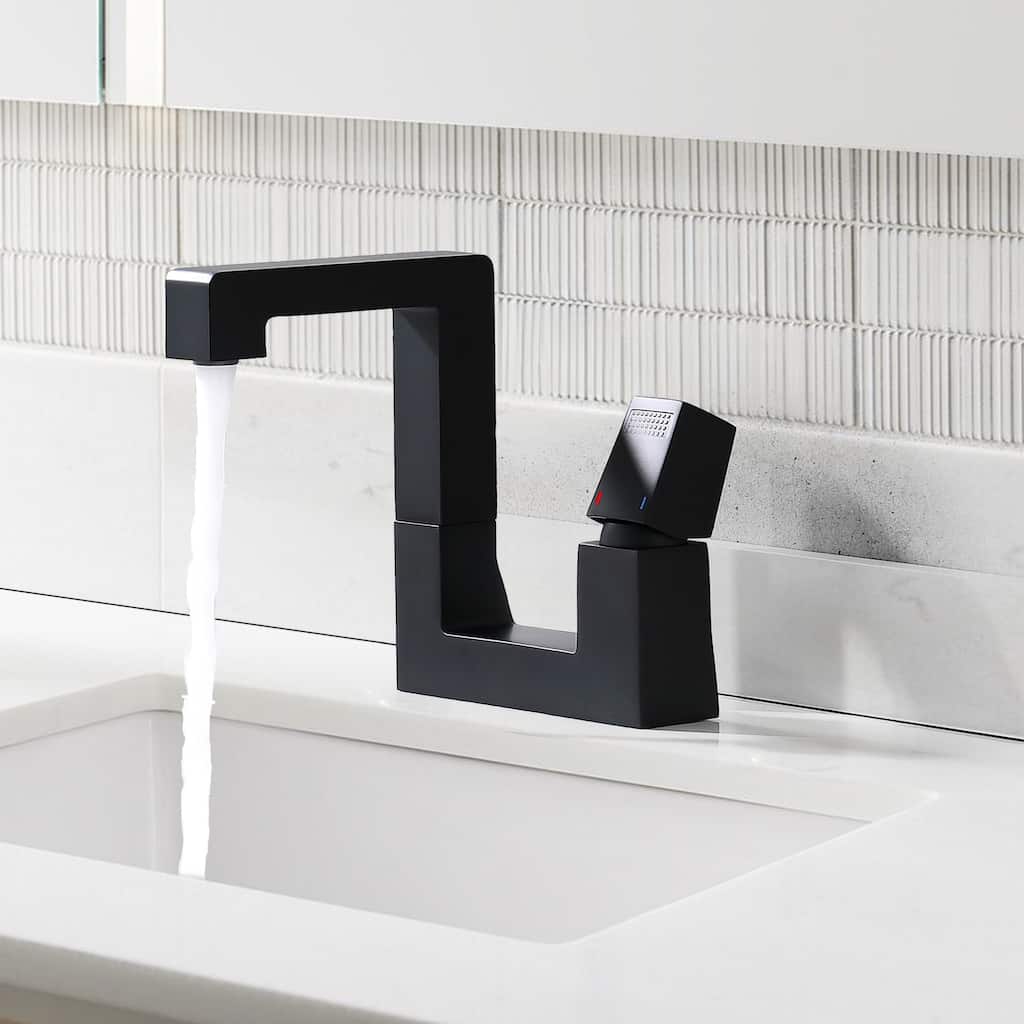Single Handle Single Hole Bathroom Sink Faucet