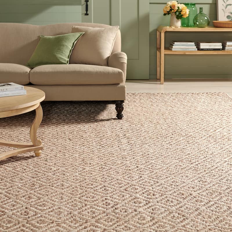 Martha Stewart Handmade Dieuwertje Contemporary Jute Rug - 5' x 8' - Ivory/Natural
