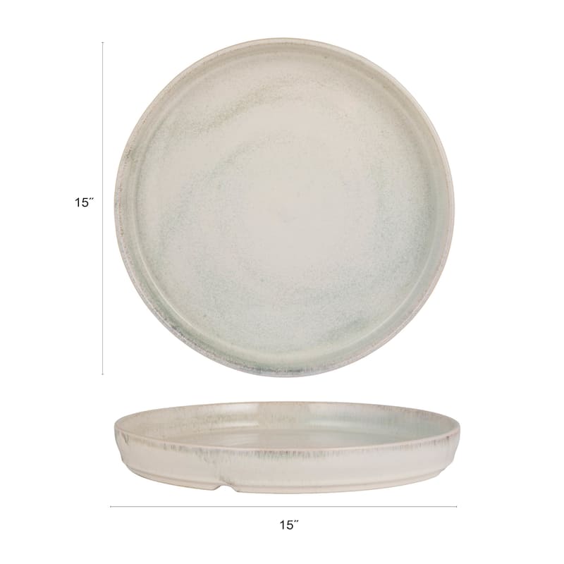 Stoneware Tray - 15" Diameter