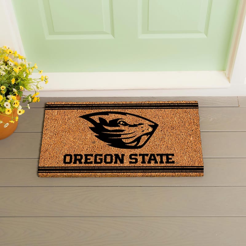 Oregon State University Monochrome Indoor/Outdoor Coir Door Mat - 28" x 16"
