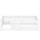 preview thumbnail 6 of 10, Twin Montessori Floor Bed with Guardrails & Arched Door