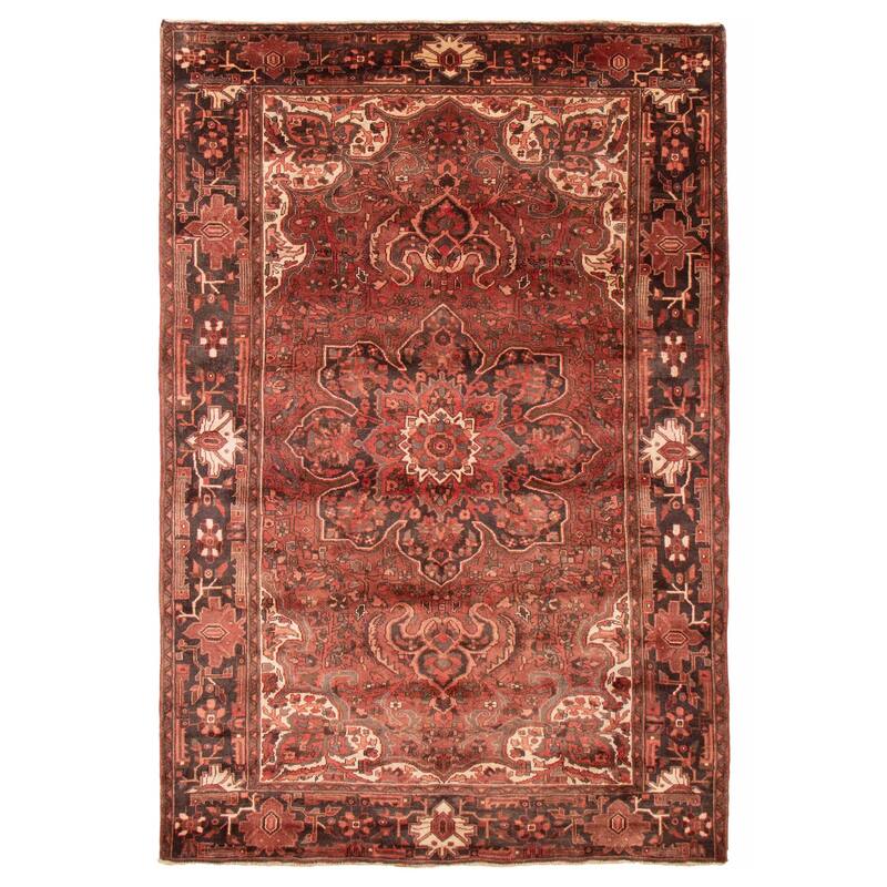 ECARPETGALLERY Hand-knotted Sarabi Red Wool Rug - 8'0 x 12'0 - Dark Red - 8'0 x 12'0