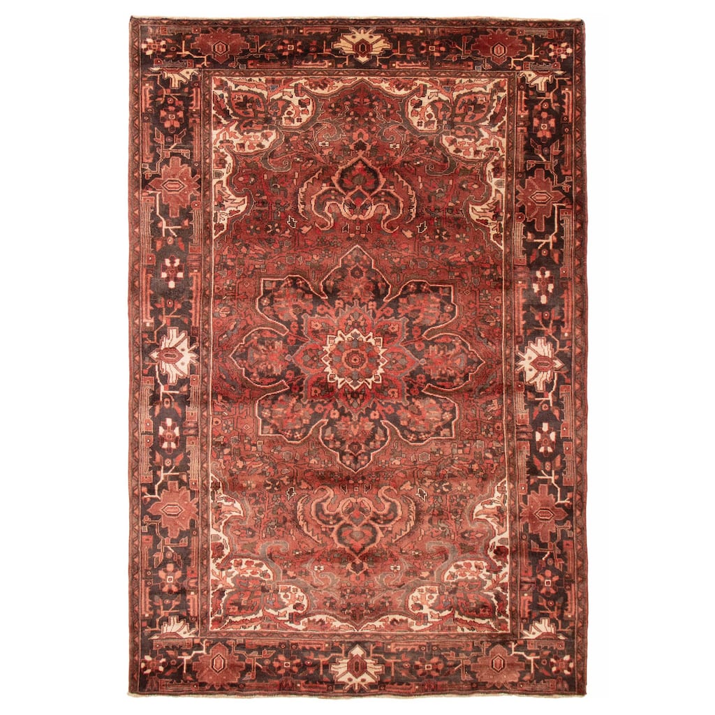 ECARPETGALLERY Hand-knotted Sarabi Red Wool Rug - 8'0 x 12'0