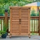 preview thumbnail 38 of 43, MCombo Small Outdoor Storage Cabinet Shed with Double Doors (24.6" x 18.3" x 38.2"), Wooden 0985