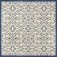preview thumbnail 147 of 161, JONATHAN Y Ourika Vintage Filigree Textured Weave Indoor/Outdoor Area Rug 5' Square - Navy/Beige