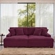 preview thumbnail 35 of 193, Oversized Modular Sectional Sofa Set with Pillows Purple/2 Chaise