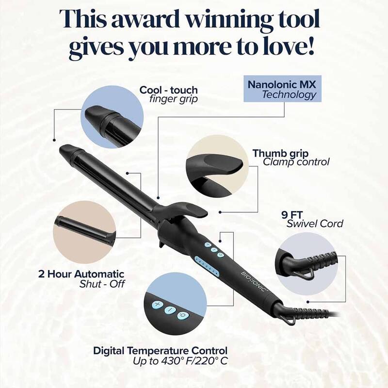 Bio Ionic Long Barrel Curling Iron .75"