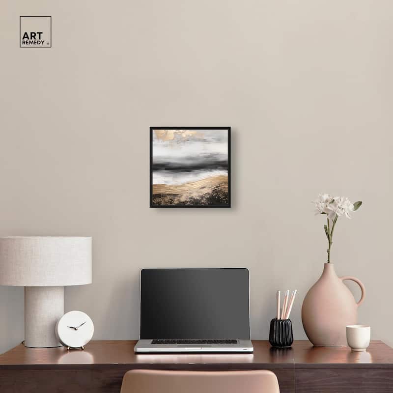 Moonlit Gold Canvas by Art Remedy