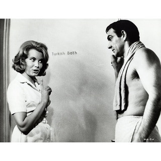 Film still of a woman gesturing at Sean Connery in Thunderball Photo ...