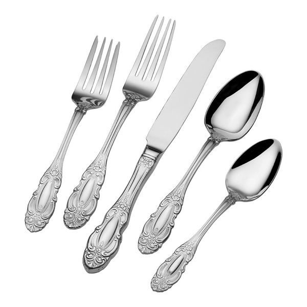 Wallace Duchess 65-pc. Stainless Steel Flatware Set. Opens flyout.