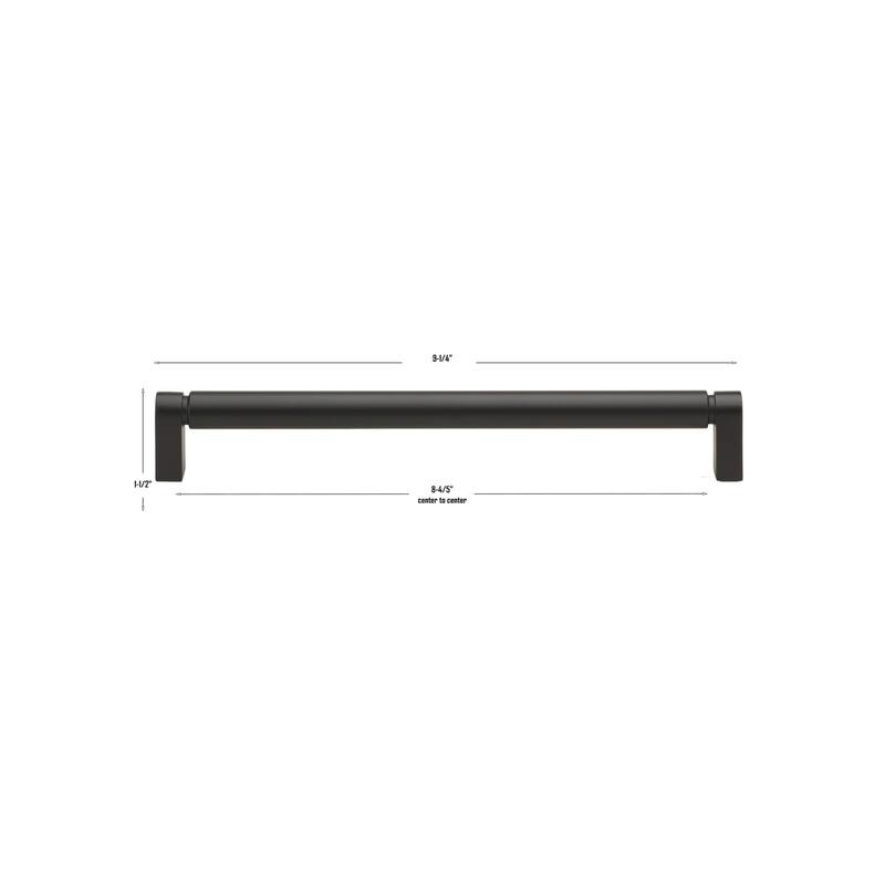 GlideRite 8-3/4 Inch 224mm Center to Center Solid Smooth Cabinet Bar Pull - 4787-224