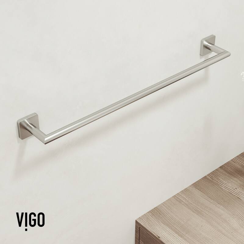 VIGO Satro 3-Piece Bathroom Hardware Accessory Set with 24 in. Towel Bar, Toilet Paper Holder, Hand Towel Holder