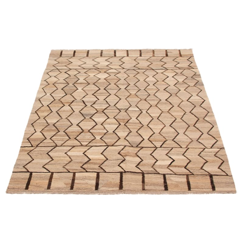 Sivas Beige, Khaki Kilim 6'2" x 8'0" - 6'2 x 8'0