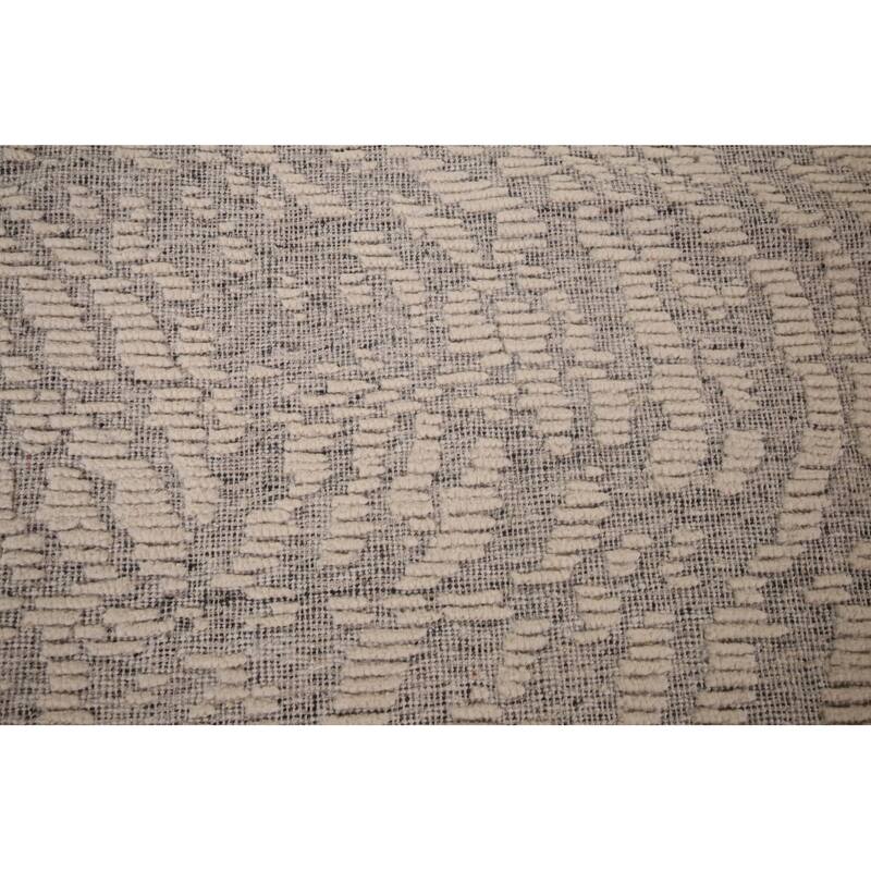 All-Over Abstract Moroccan Area Rug Handmade Wool Carpet - 5'11"x 8'10"