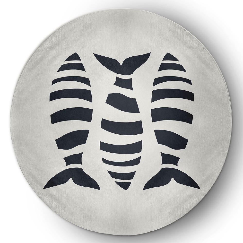 Puzzle Fish Nautical Indoor/Outdoor Rug