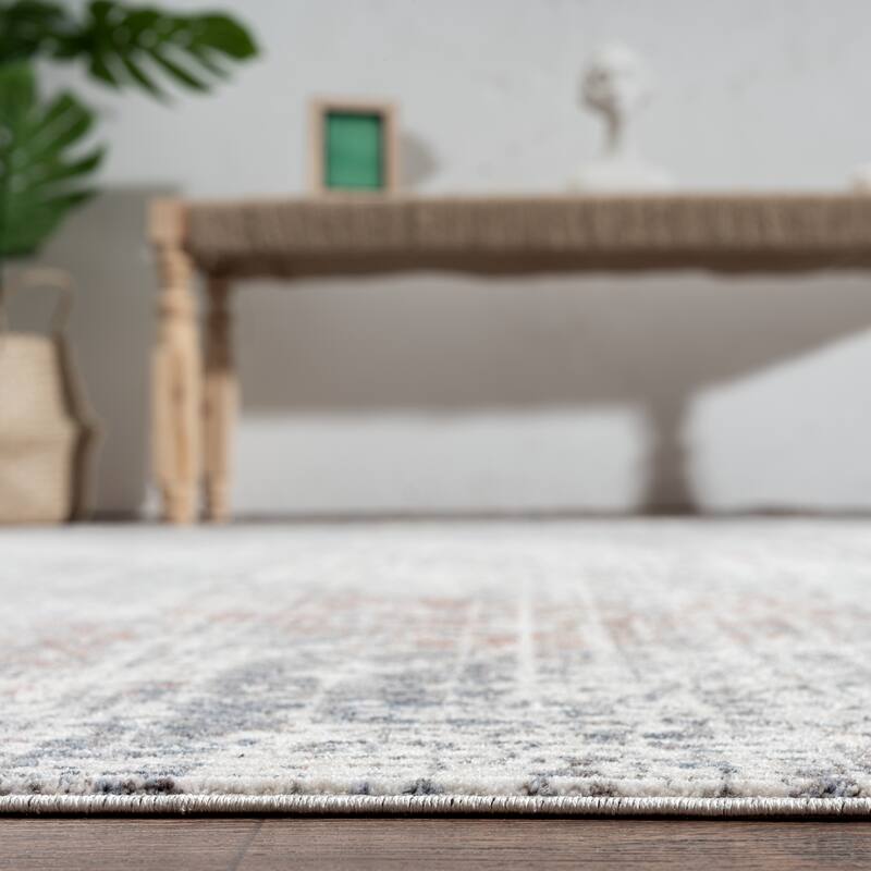 Granite Greys Abstract Area Rug