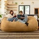 preview thumbnail 26 of 49, Jaxx 7ft Oversized Bean Bag Couch – Extra Large 3-Seat Floor Sofa with Washable Cover Play Rooms, Living Rooms & Basements
