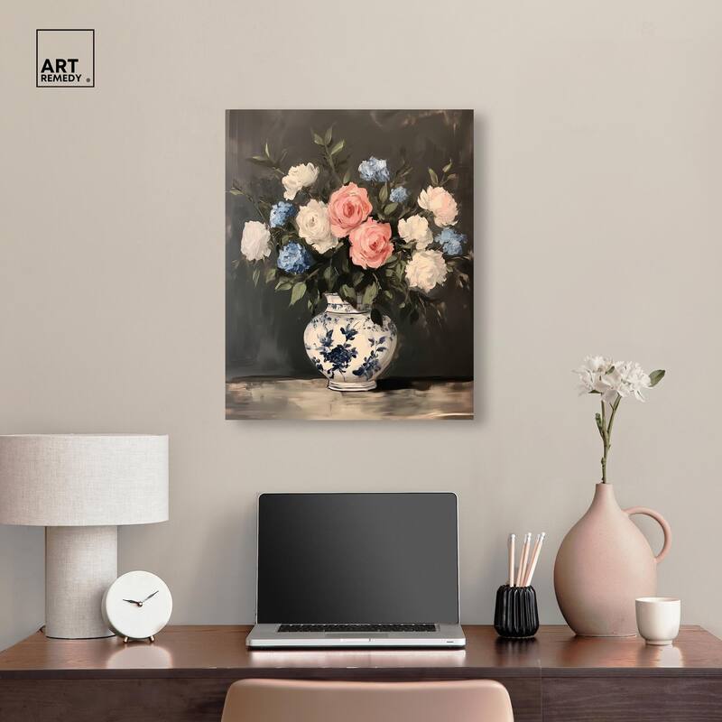 Classic Bouquet Canvas by Art Remedy, Gallery Wrapped