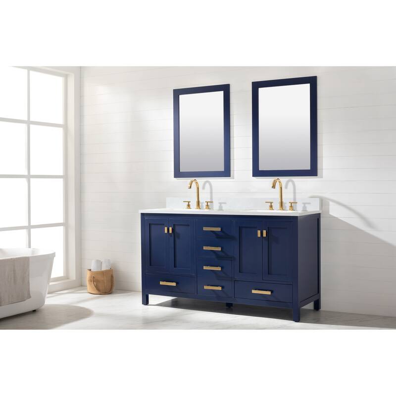 Valentino 60" Single Vanity in Blue