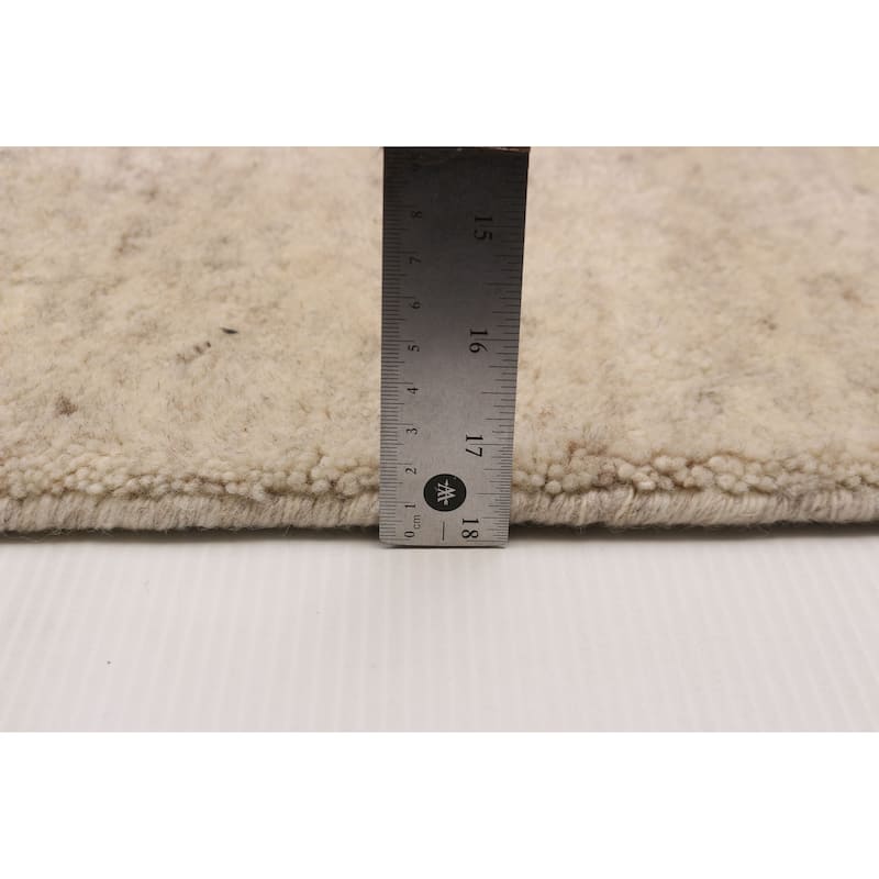 ECARPETGALLERY Hand-knotted Kashkuli Gabbeh Ivory Wool Rug - 8'4 x 10'1