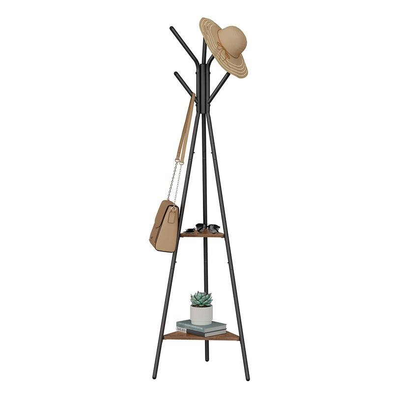 Coat Hanger Stand - 19.5"D x 19.5"W x 70.5"H