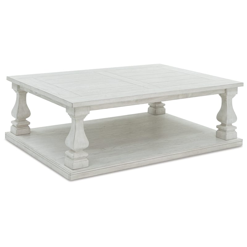 Signature Design by Ashley Arlendyne White Coffee Table - 54"W x 40"D x 18"H