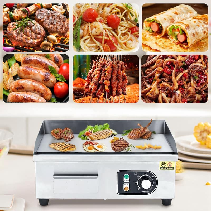 Commercial Electric Griddle Stainless Steel Flat Top Teppanyaki Grill