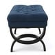 preview thumbnail 9 of 63, Scarlette Tufted Fabric Ottoman Bench by Christopher Knight Home - 41.00" L x 17.25" W x 16.75" H