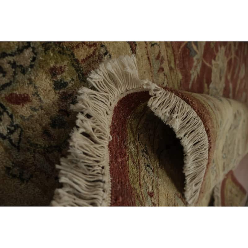 Hand Knotted Oriental 100% Wool Carpet Traditional All-Over Oranges & Rust Peshawar Area Rug - 14' 3'' X 10' 2''