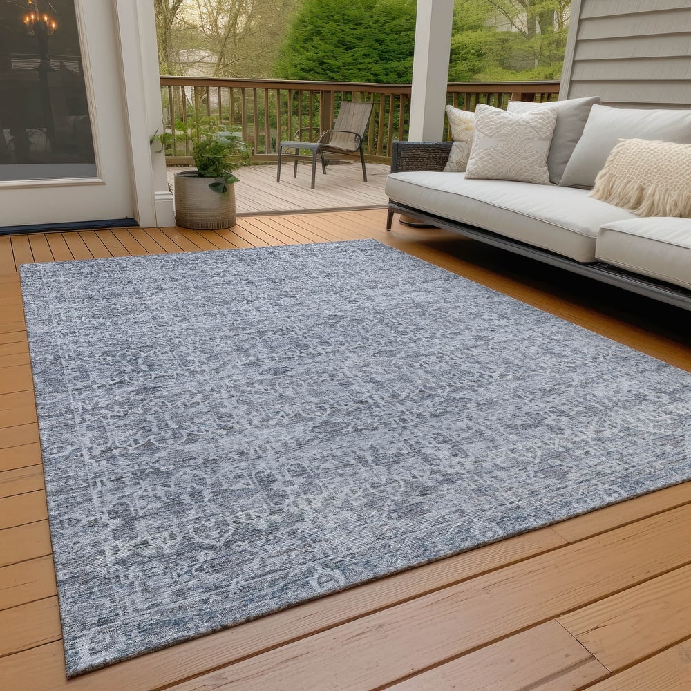 Machine Washable Indoor/Outdoor Traditional Harmony Chantille Rug