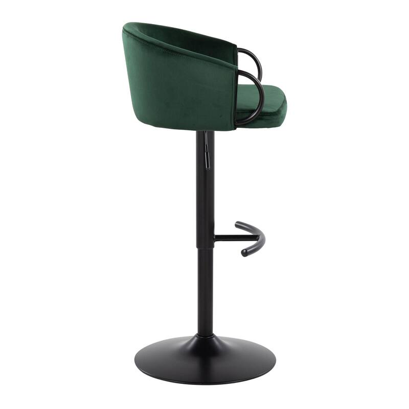 Silver Orchid Battista Adjustable Bar Stool (Set of 2)