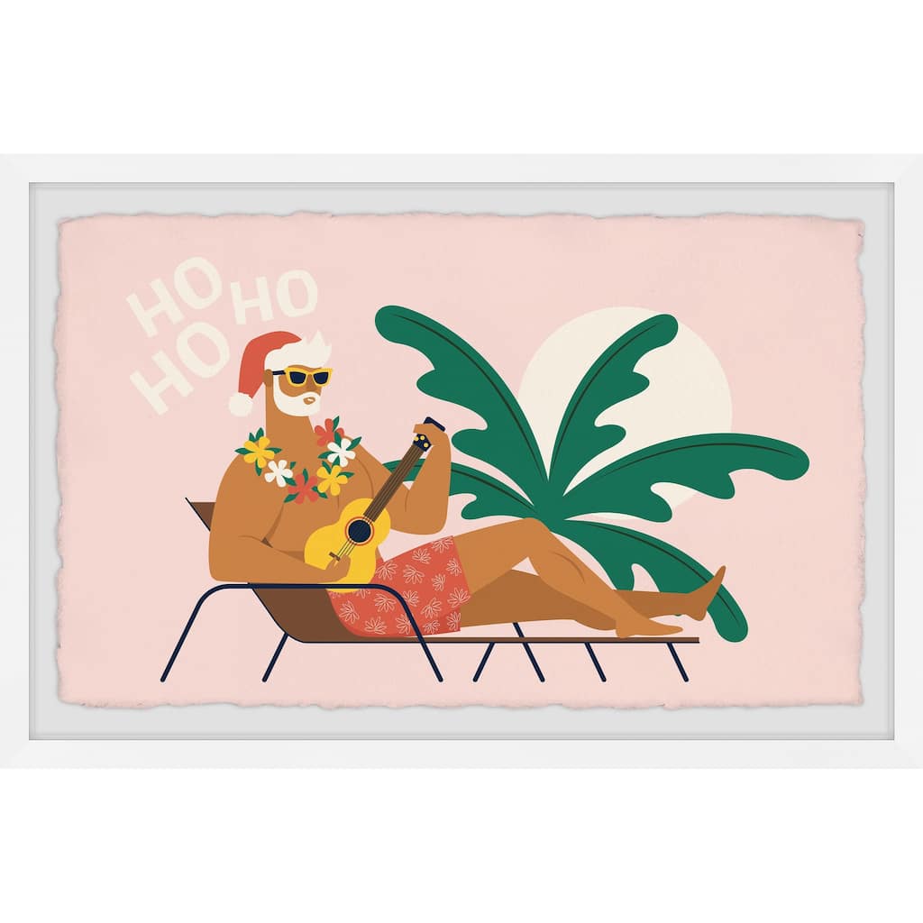 'Hawaiian Christmas' Framed Painting Print