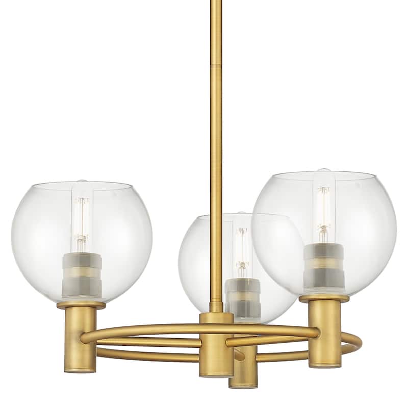 Innovations Lighting 434-3CR-G122-6 Crown Point 3 Light 20" Wide - Brushed Brass