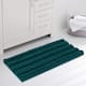 Subrtex Non-slip Bathroom Rug Chenille Soft Striped Plush Bath Mat